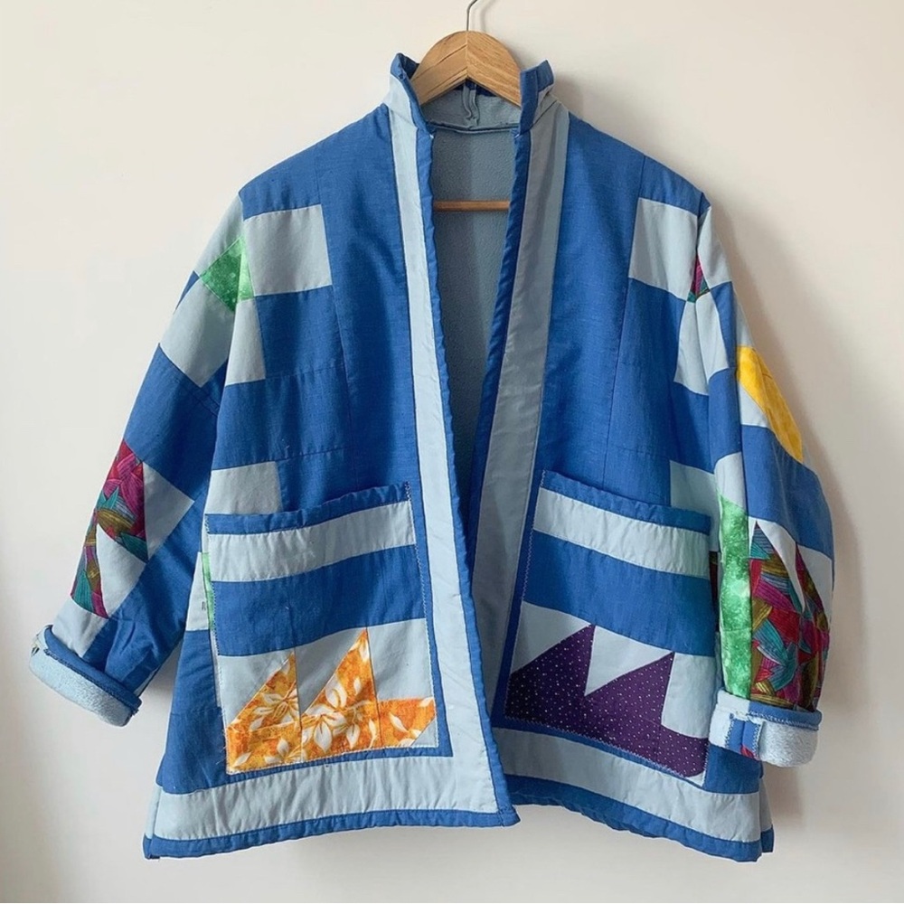 Colorful Patchwork Quilted Jacket